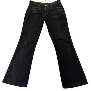 Levi’s 515 Boot Cut Pants Womens 28x29 Black Corduroy Y2K Retro Flare Stitch